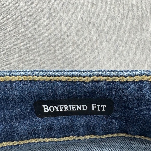 Judy Blue Jeans Womens 7/28 Boyfriend Fit Distressed Medium Wash Comfort Stretch - Picture 13 of 15